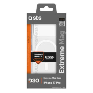 SBS Extreme Mag dėklas with D3O Technology skirtas Apple iPhone 17 Pro - skaidrus - Image 2
