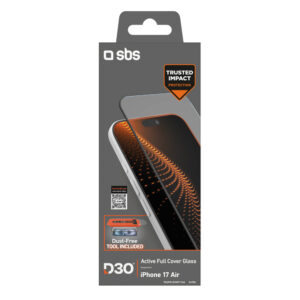 SBS apsauginis stiklas su D3O technology set su aplikatoriumi skirtas Apple iPhone 17 Air - Image 2