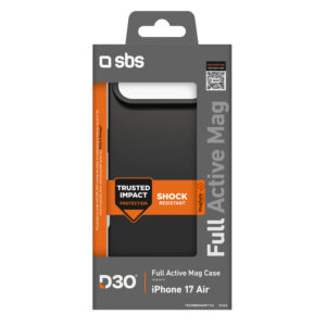 SBS Full Active Mag dėklas with D3O Technology skirtas Apple iPhone 17 Air - juodos spalvos - Image 2