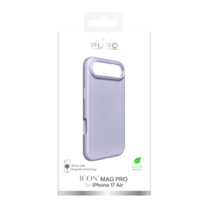 Pure Icon Mag Pro Liquid Silicone dėklas skirtas Apple iPhone 17 Air, MagSafe Compatible, with Camera Protection and Aluminum Buttons - rožinės spalvos - Image 2