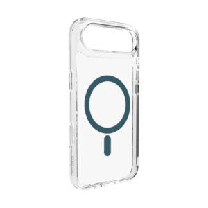 Puro Lite Mag TPU+PC dėklas suderinamas su MagSafe skirtas Apple iPhone 17 Air - skaidrus su turkio spalvos žiedu
