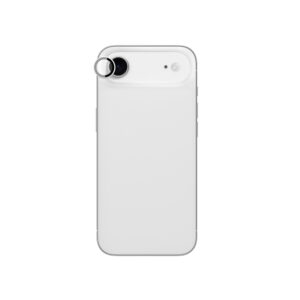AmazingThing Lens Glass skirtas Apple iPhone 17 Air with Silver Aluminum Frame