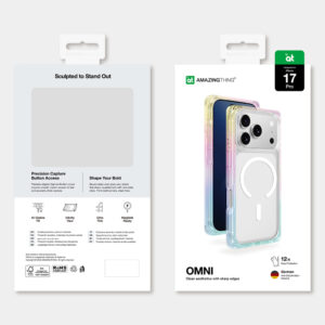 AmazingThing Omni dėklas skirtas Apple iPhone 17 Pro suderinamas su MagSafe - skaidrus-rainbow - Image 6