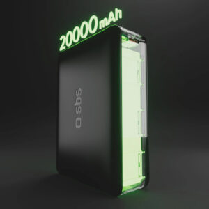 Powerbank SBS 20000mAh 65W PD AFC USB-C USB-A for laptop, tablet, smartphone - juodos spalvos - Image 7