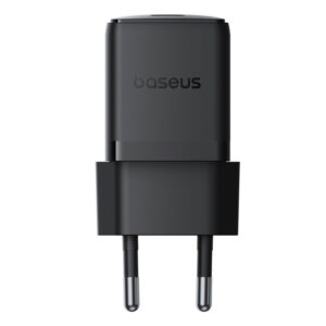 Baseus Palm 1C 20W laidinis įkroviklis (su Baseus Mini baltos spalvos USB-C 60W (20V/3A) 1m kabelis) - juodos spalvos - Image 2