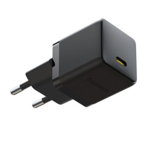 Baseus Palm 1C 20W laidinis įkroviklis (su Baseus Mini baltos spalvos USB-C 60W (20V/3A) 1m kabelis) - juodos spalvos - Image 3