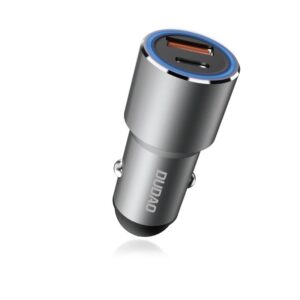 Dudao USB / USB Car Charger Type C Power Delivery Quick Charge 22.5 W Gray (R4PQ) - Image 3