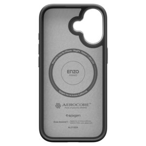 Spigen Enzo Aramid "T" MagSafe dėklas skirtas Apple iPhone 17 - juodos spalvos and silver - Image 4