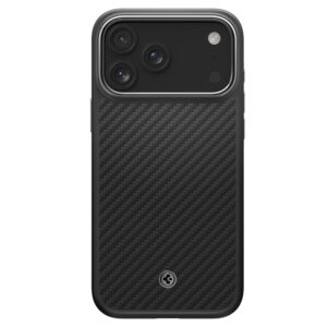 Spigen Enzo Aramid "T" MagSafe dėklas skirtas Apple iPhone 17 Pro - juodos spalvos ir sidabrinės spalvos - Image 2
