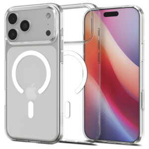 Spigen Liquid Crystal MagSafe dėklas skirtas Apple iPhone 17 Pro - skaidrus and baltos spalvos