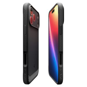Spigen Rugged Armor Mag MagSafe dėklas skirtas Apple iPhone 17 Pro - matinis juodos spalvos - Image 6