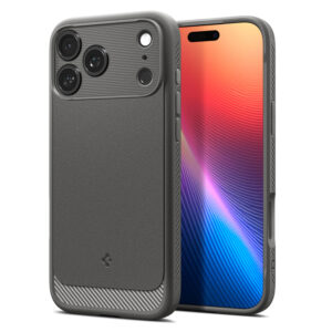Spigen Rugged Armor Mag MagSafe dėklas skirtas Apple iPhone 17 Pro Max - pilkos spalvos