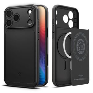 Spigen Thin Fit MagSafe dėklas skirtas Apple iPhone 17 Pro Max - juodos spalvos