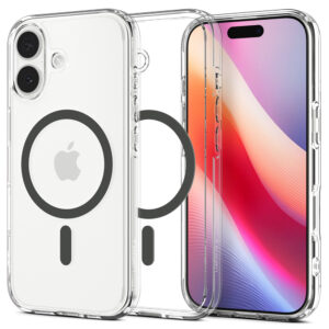 Spigen Ultra Hybrid MagSafe dėklas skirtas Apple iPhone 17 - skaidrus pilkos spalvos