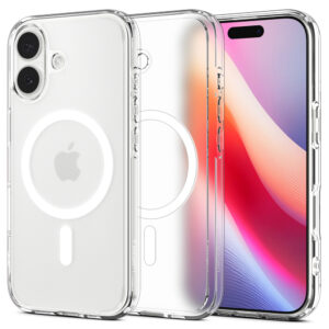 Spigen Ultra Hybrid MagSafe dėklas skirtas Apple iPhone 17 - baltos spalvos