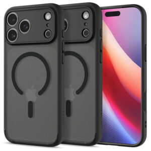 Spigen Ultra Hybrid MagSafe dėklas skirtas Apple iPhone 17 Pro - juodos spalvos