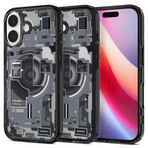 Spigen Ultra Hybrid MagSafe dėklas skirtas Apple iPhone 17 Zero One - juodos spalvos