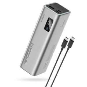 Powerbank Cuktech CUKP200XGLGR 100W 20000mAh 2 x USB-C 1 x USB-A - pilkos spalvos