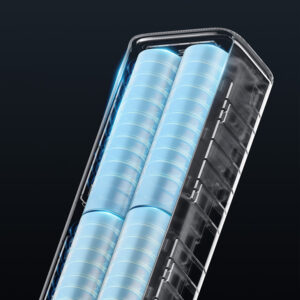 Powerbank Cuktech CKPB100PGLBL 150W 10000mAh USB-C USB-A - juodos spalvos - Image 3