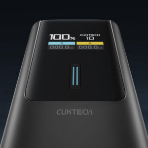 Powerbank Cuktech CKPB100PGLBL 150W 10000mAh USB-C USB-A - juodos spalvos - Image 4