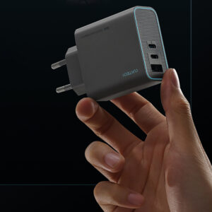 Cuktech CUKAD653EUGR 65W GaN Wall Charger 2 x USB-C 1 x USB-A - pilkos spalvos - Image 6