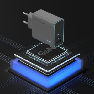 Cuktech CUKAD653EUGR 65W GaN Wall Charger 2 x USB-C 1 x USB-A - pilkos spalvos - Image 7