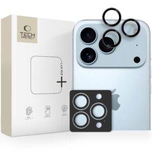 Tech-Protect Camring Fit+ kameros apsauga skirta Apple iPhone 14 Pro / Max / 15 Pro / Max / 16 Pro / Max / 17 Pro / Max - juodos spalvos