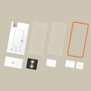 Tech-Protect Easy Set+ 3-pack apsauginis stiklas skirtas Apple iPhone 17 - transparent - Image 8