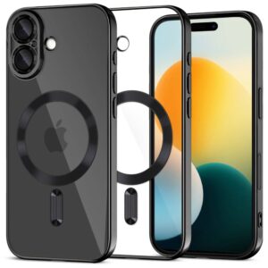 Tech-Protect MagFlex MagSafe dėklas skirtas Apple iPhone 17 - skaidrus juodos spalvos