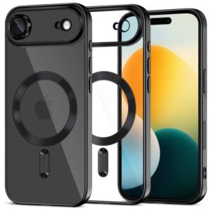 Tech-Protect MagFlex MagSafe dėklas skirtas Apple iPhone 17 Air - skaidrus juodos spalvos