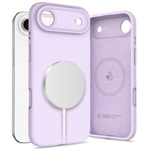 Tech-Protect Silicone MagSafe dėklas skirtas Apple iPhone 17 Air - violetinės spalvos