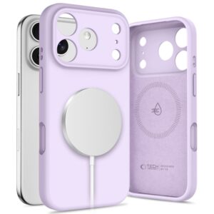 Tech-Protect Silicone MagSafe dėklas skirtas Apple iPhone 17 Pro Max - violetinės spalvos