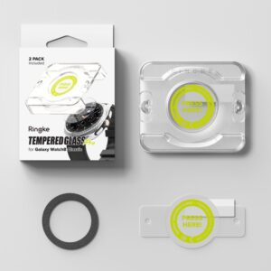 Ringke Apsauginis stiklas Pro 2-pack skirta Samsung Galaxy Watch 8 46mm - transparent - Image 8