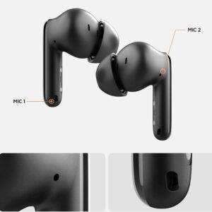 Spigen SA2400 ANC belaidės ausinės - baltos spalvos - Image 5