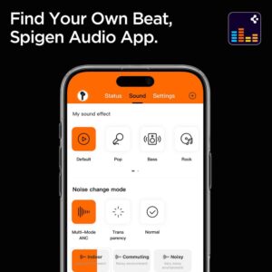 Spigen SA2403 ANC Pro belaidės ausinės - juodos spalvos - Image 9
