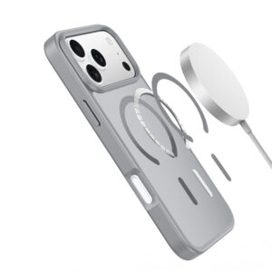 Dux Ducis Yind Apple iPhone 17 Pro Dėklas suderinamas su MagSafe - pilkos spalvos - Image 5