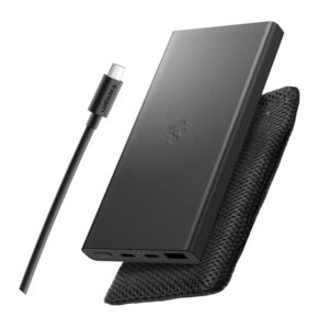 Spigen Essential EA2210 Power Bank 10000 mAh 22.5W - juodos spalvos