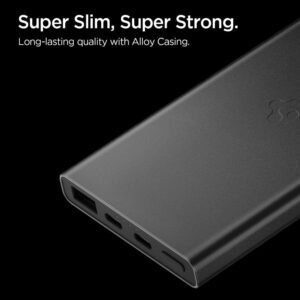 Spigen Essential EA2210 Power Bank 10000 mAh 22.5W - juodos spalvos - Image 4