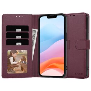 Tech-Protect Wallet dėklas skirtas Samsung Galaxy A26 5G / A17 4G / 5G - Burgundy - Image 2