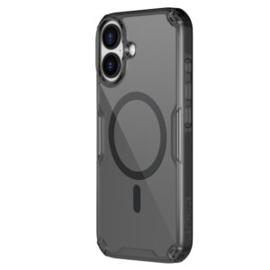 Nillkin Nature TPU Pro Magnetic dėklas suderinamas su MagSafe skirtas Apple iPhone 17 - Translucent juodos spalvos - Image 3