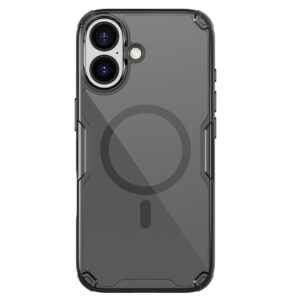 Nillkin Nature TPU Pro Magnetic dėklas suderinamas su MagSafe skirtas Apple iPhone 17 - Translucent juodos spalvos