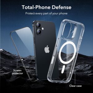 ESR Classic Hybrid MagSafe + Apsauginis stiklas Set skirtas Apple iPhone 17 - Clear - Image 5