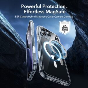 ESR Classic Hybrid MagSafe + Apsauginis stiklas Set skirtas Apple iPhone 17 Pro - Clear - Image 2