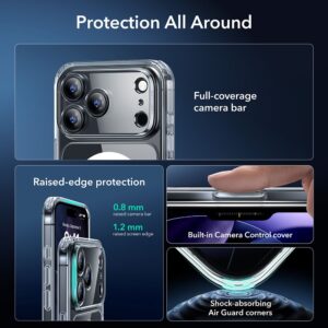 ESR Classic Hybrid MagSafe + Apsauginis stiklas Set skirtas Apple iPhone 17 Pro - Clear - Image 3