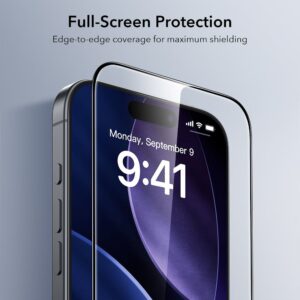 ESR UltraFit Apsauginis stiklas 2-pack skirtas Apple iPhone 17 Pro Max - transparent - Image 5