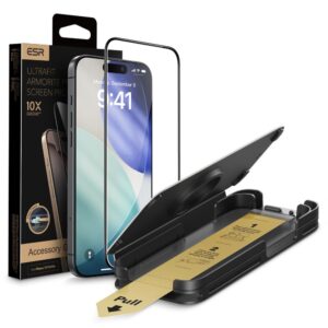 ESR UltraFit Armorite Pro Apsauginis stiklas skirtas Apple iPhone 16 Pro / 17 - Transparent