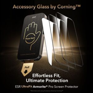 ESR UltraFit Armorite Pro Apsauginis stiklas skirtas Apple iPhone 16 Pro / 17 - Transparent - Image 2