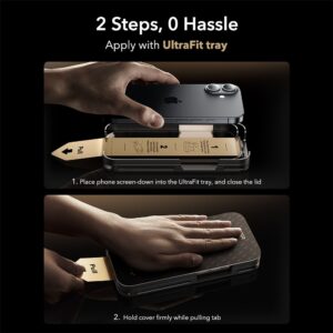 ESR UltraFit Armorite Pro Apsauginis stiklas skirtas Apple iPhone 16 Pro / 17 - Transparent - Image 5