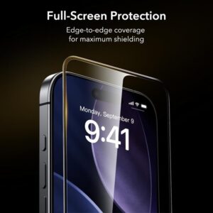 ESR UltraFit Armorite Pro Apsauginis stiklas skirtas Apple iPhone 16 Pro / 17 - Transparent - Image 9