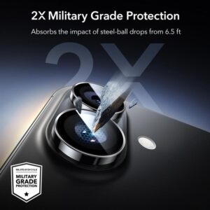 ESR Armorite Camera Cover for iPhone 16 / 16 Plus / 17 - juodos spalvos - Image 4